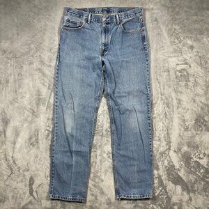 Levis 550 Straight Leg Denim Jeans Medium Wash Cotton Classic Fit Mens 34x32‎